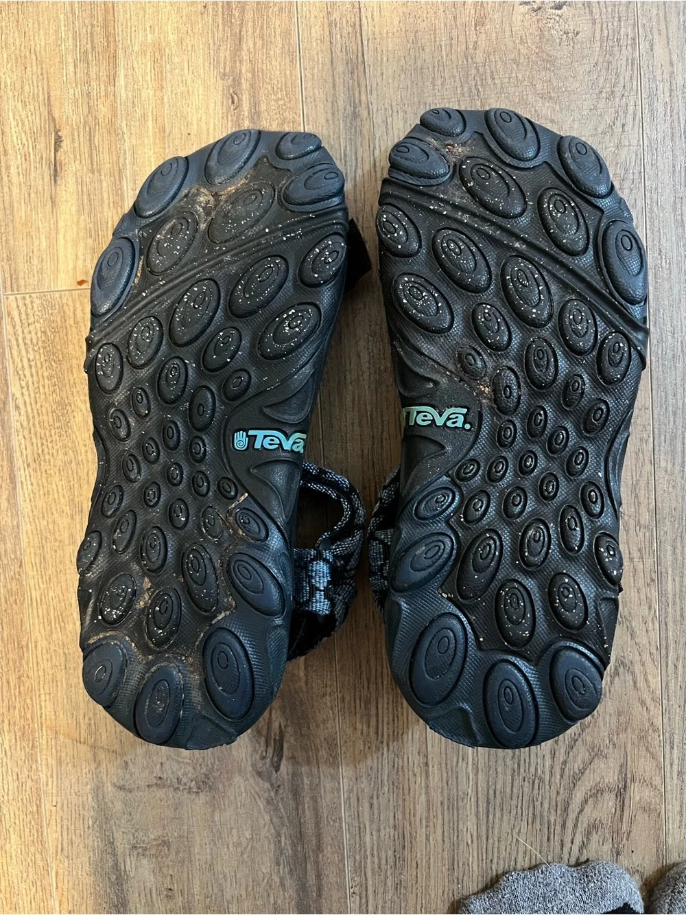 Teva Inversion Outdoor Hiking Sandals Womens Size 9 Blue Black Hook Loop - Picture 2 of 5